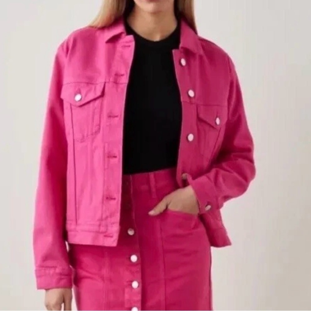 Rails The Normandie Denim Jacket – Hibiscus Size XS